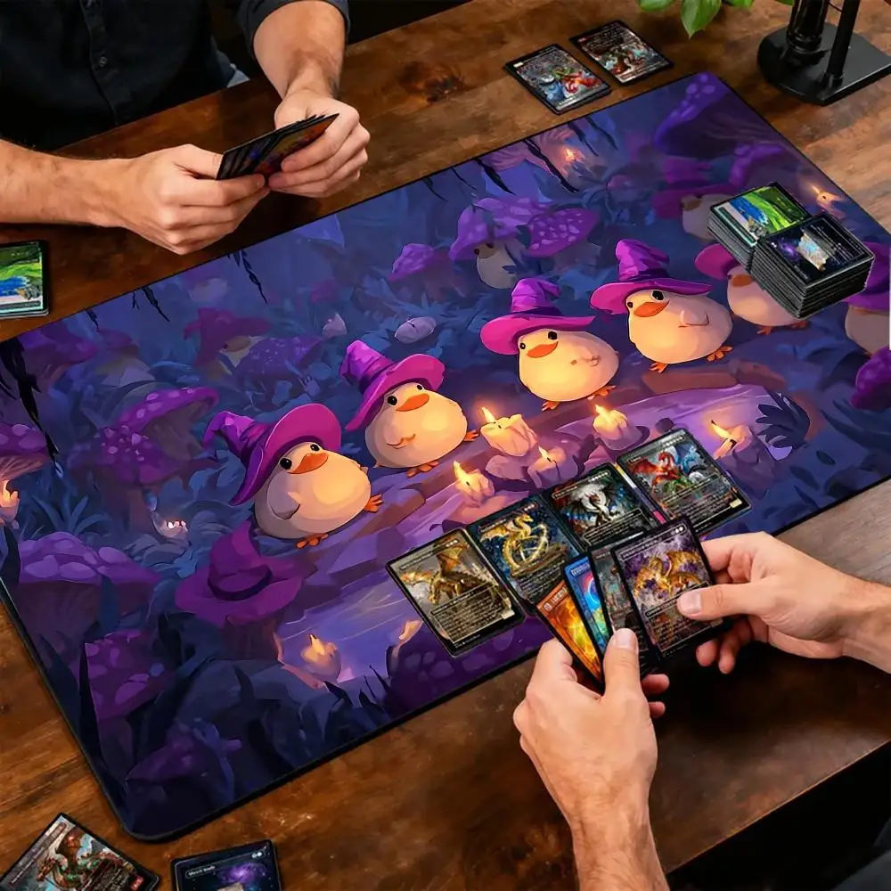 Polite Animal Mouse Pad Office Mouse Pad with Wrist Support Games Desk Mat for MTG TCG, Non-Slip Desk Mat, Gaming Mouse Playmat