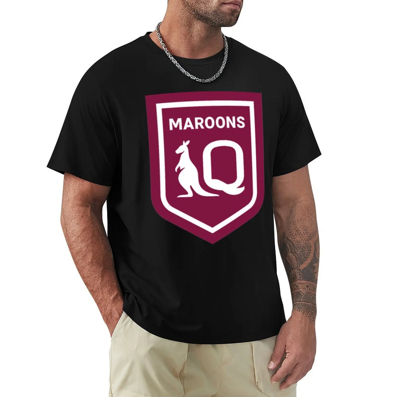 

Copy of queensland maroonst T-Shirt valentines boutique clothes summer clothes customs design your own men graphic t shirts