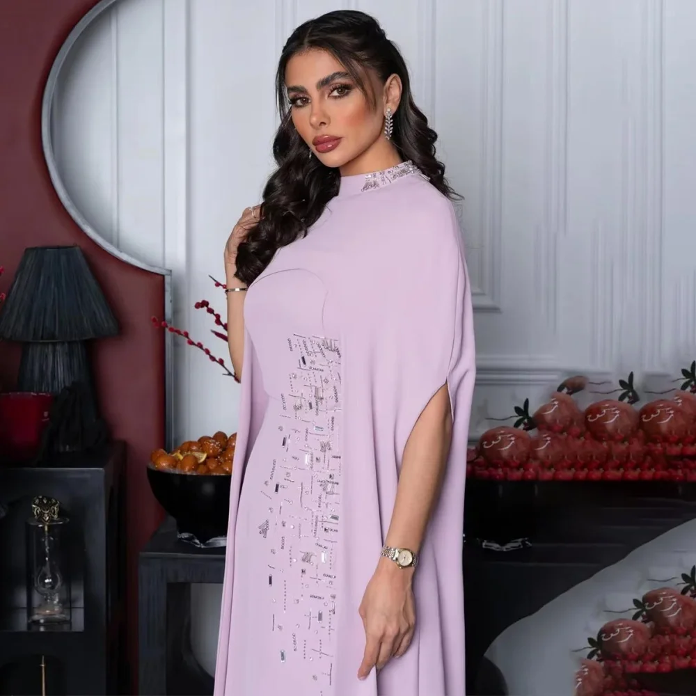 Customized O-neck Mermaid Exquisite Evening Dress Charming Short Sleeve Prom Dress Sexy Ruched Beading Party Gown вечернее плать