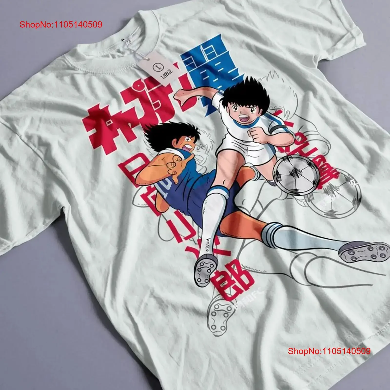 Camiseta Supercampeones Camiseta Oliver Capitan Tsubasa nuevo py Anime Equipo Niupi vintage lavado transpirable ropa de calle Casual