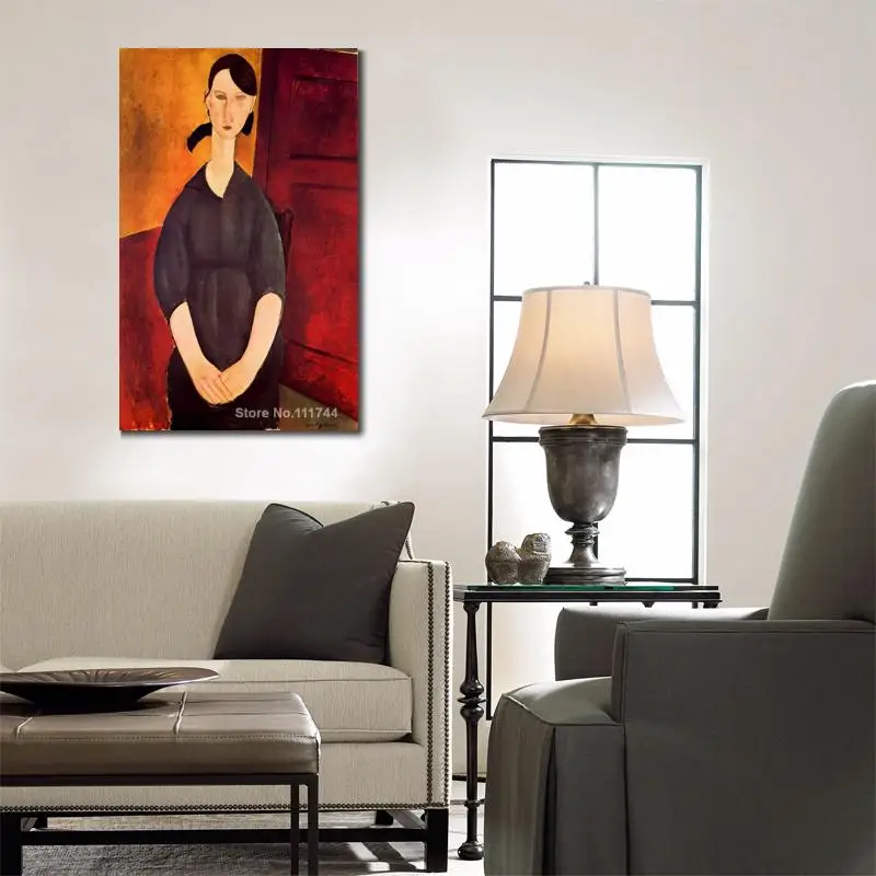 Painting Portraits Portrait of Paulette Jourdain Amedeo Modigliani Women Artist Hand Painted High Quality