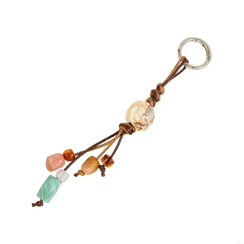 195C Premium Resin Keychain Phone Strap Purpose Bag Charm Secure Closure Design for Keys Devices