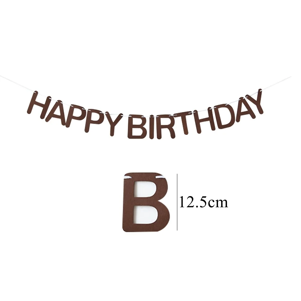 1 Satz 2,5 m Karton Bär Girlande alles Gute zum Geburtstag Brief Banner für Kinder tragen themen orientierte Geburtstags feier Dekoration liefert Raum dekor – Detail 2