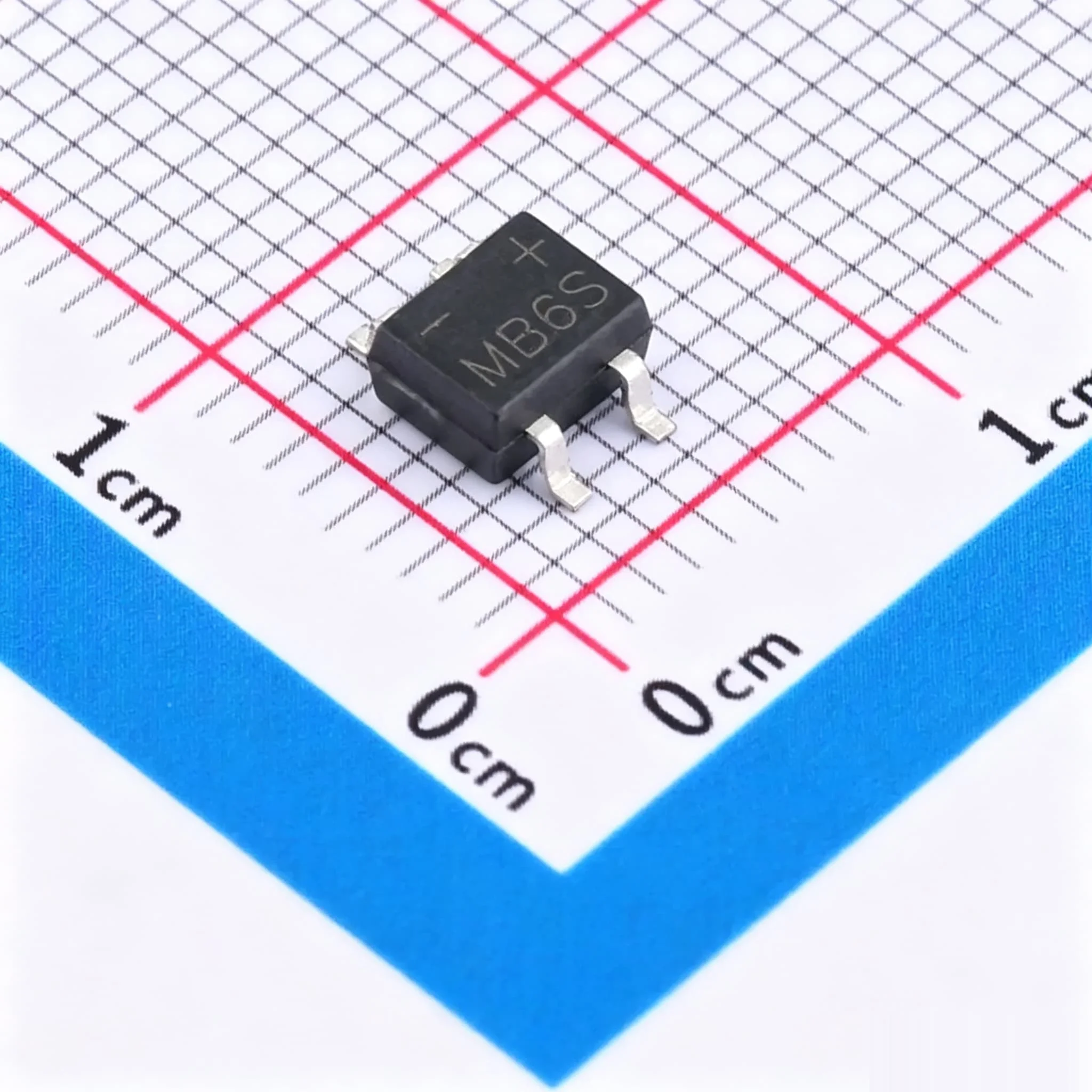 50PCS MB6S SOP-4 0.5A 600V Single Phases Diode Rectifier Bridge﻿ 100% New Wholesale