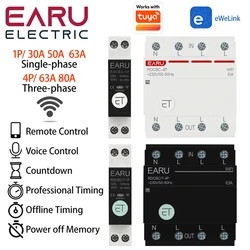 WIFI Circuit Breaker Smart Time Timer Relay Switch Voice Remote Control by Tuya eWeLink APP Smart House Amazon Alexa Google Home