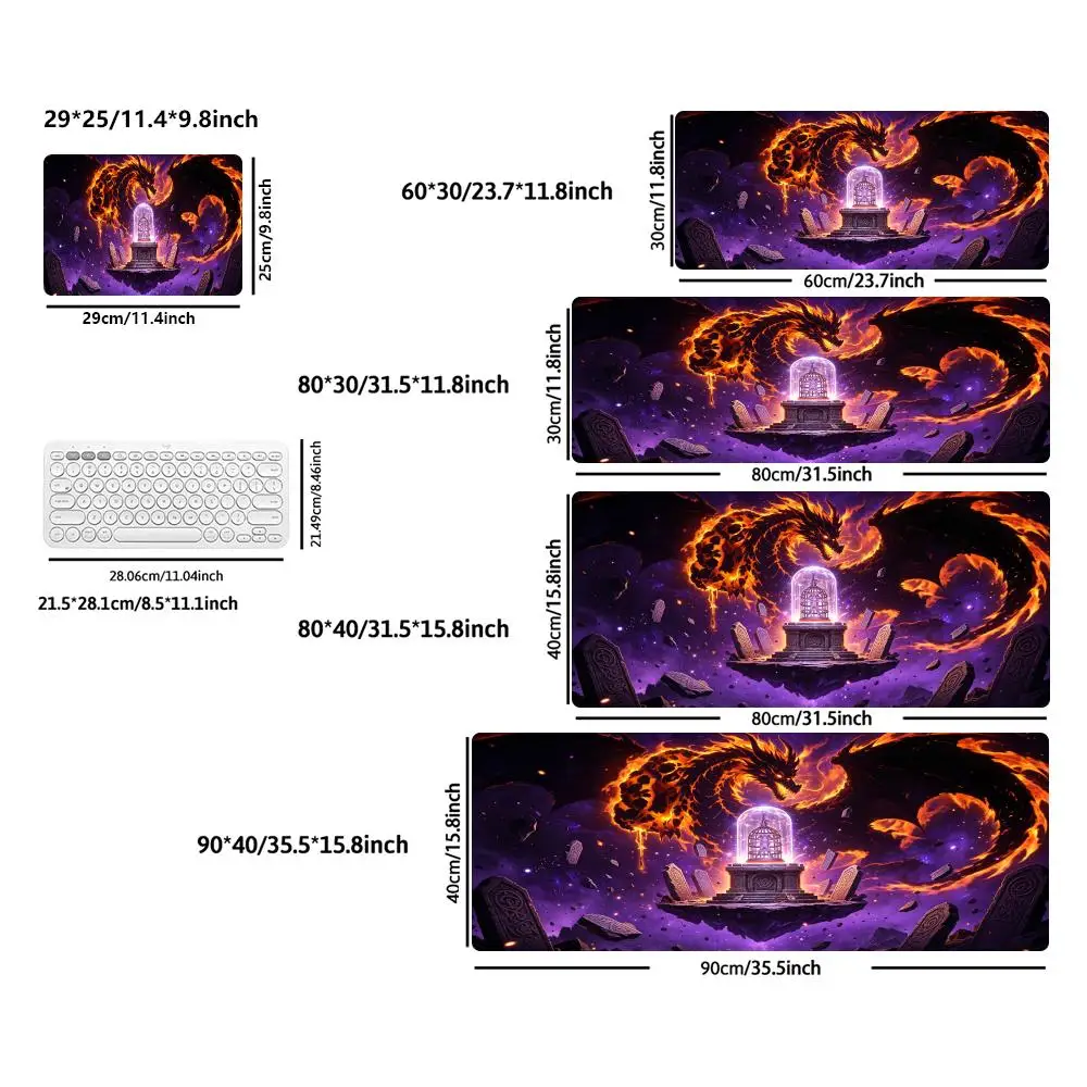 Large Size Playmat Dark Giant Serpent Cosmic Vortex Black Hole Nebula Meteorite Anime Games Office Desktop Mat