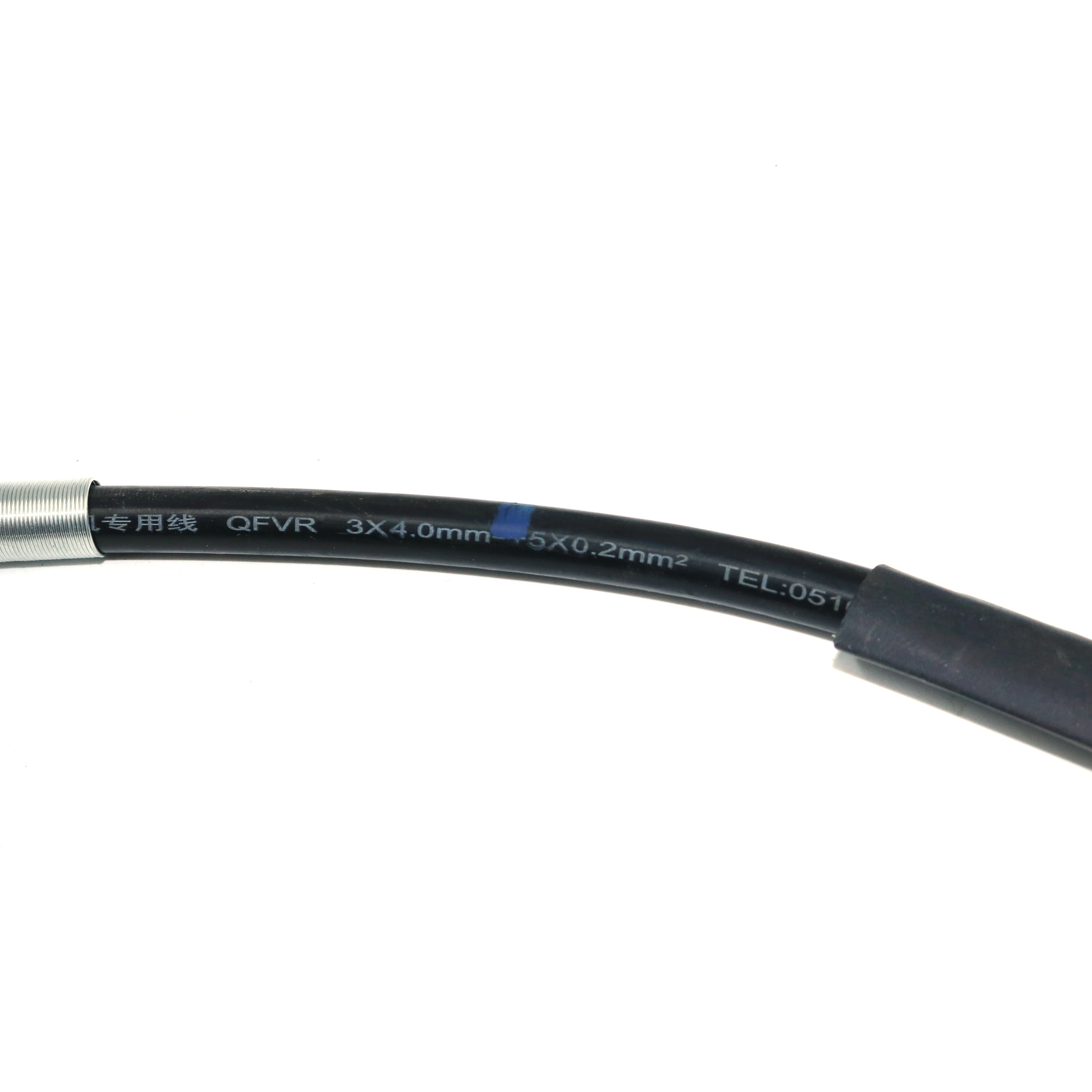 EVFITTING 2000W Engine Cable DC E-bike Motor Wire (3 * 4.0mm motor phase+0.2 * 5 Hall sensor wires)