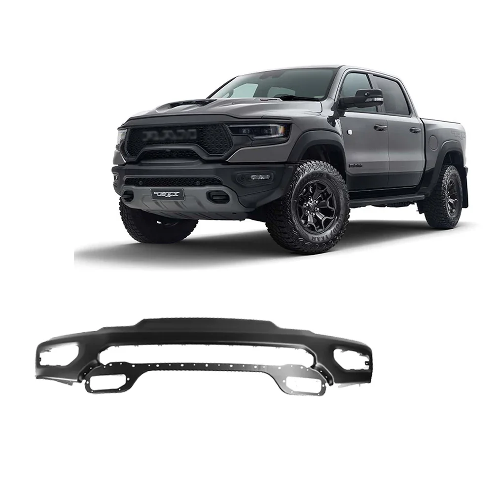

Steel front bumper upper shell replaced for dodge ram 1500 rebel trx 2020 2021 2022 OEM PJB5ZB450C00U