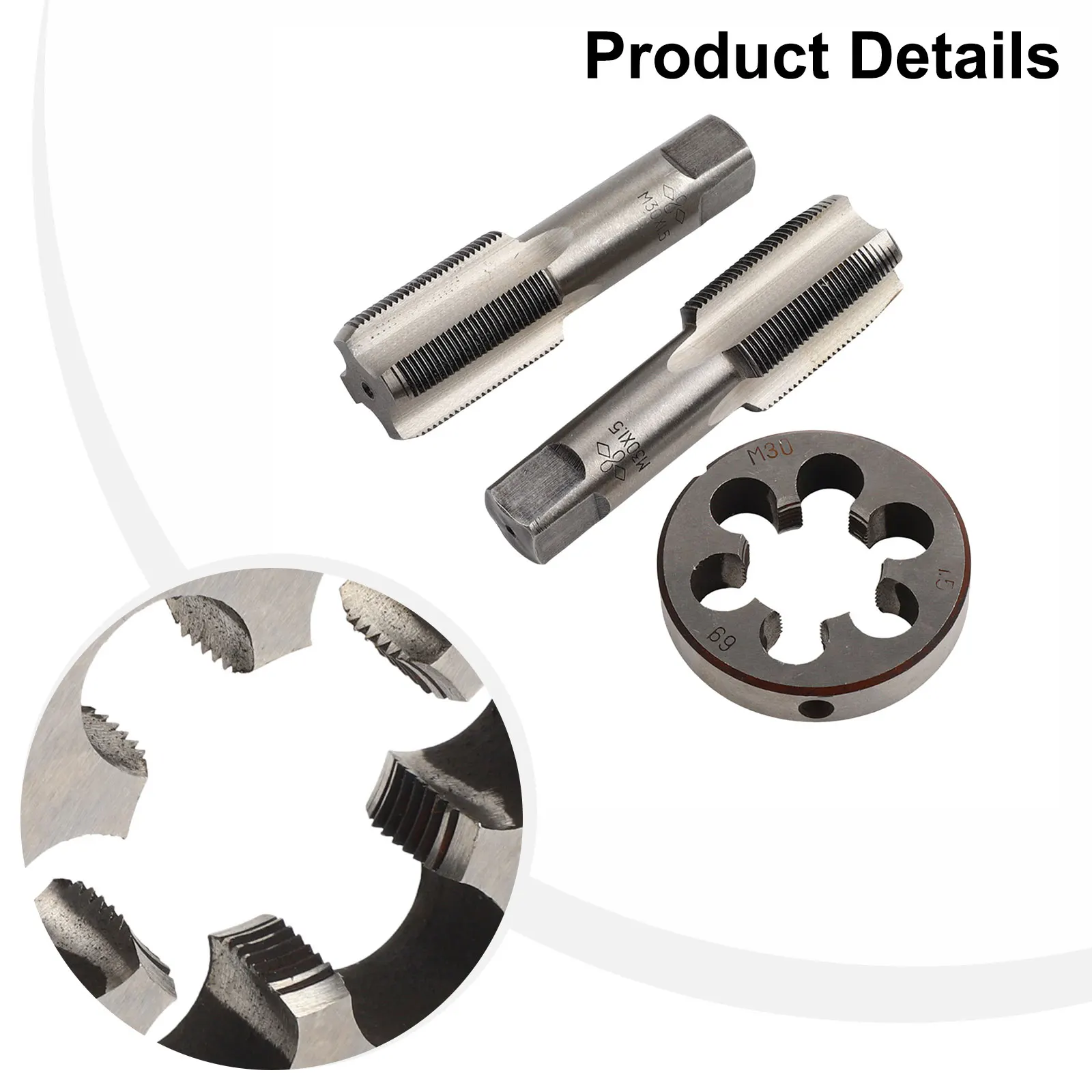 

Taper Tap Die Home Industry Outdoor 1 Set Accessories Die Metric M30 X 1.5mm Parts Thread Right Hand Practical