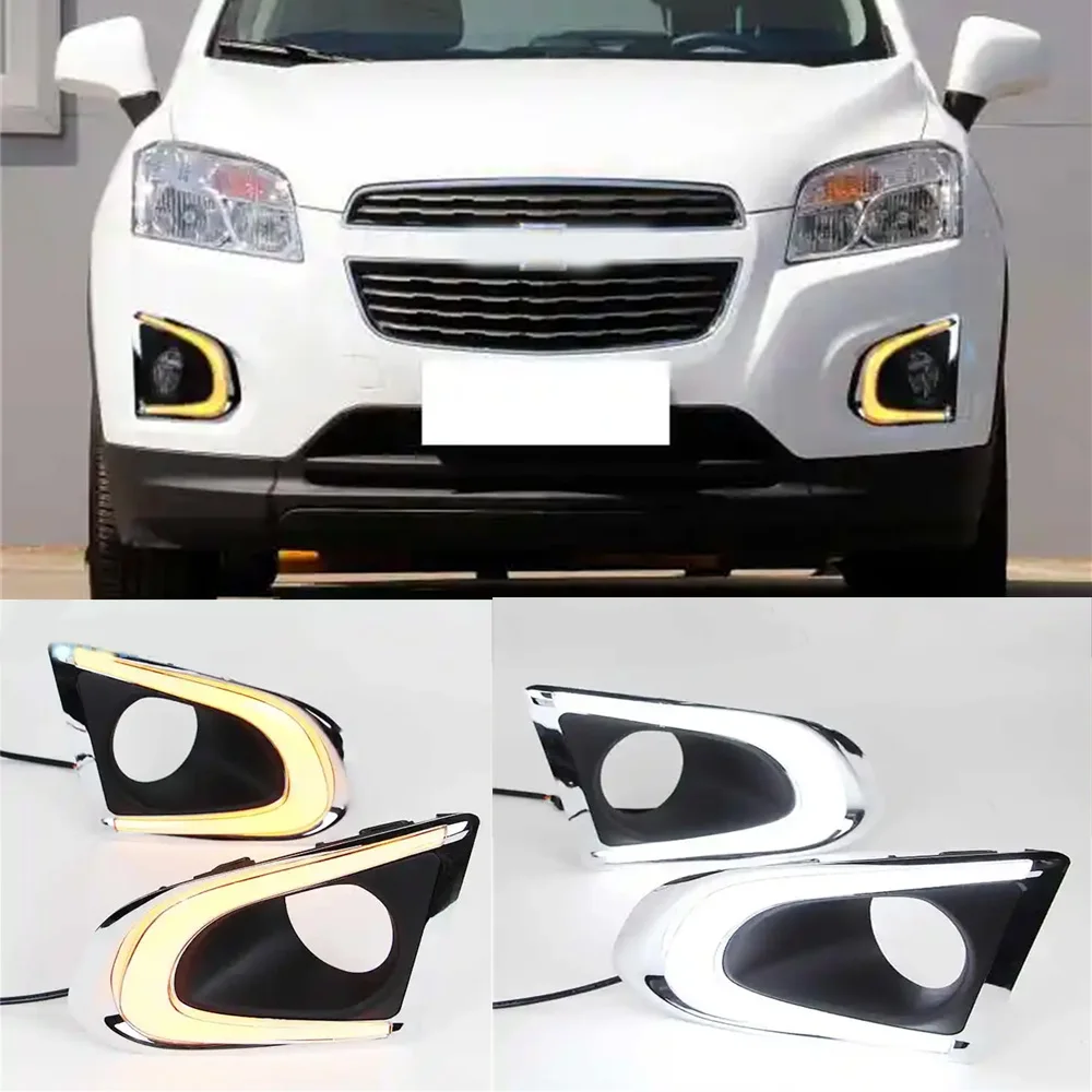 

For Chevrolet Tracker Trax 2014 2015 Daytime Running Light Led Front Fog Lamp Drl 12V Daylight