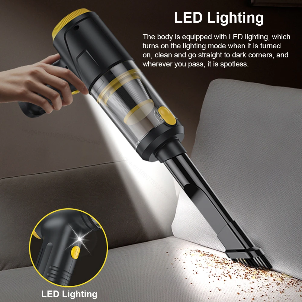 Wireless Car Vacuum Cleaner 7 in 1 Rechargeable 12000PA Handheld Vacuum Cleaner And Blowing Protable Home Cleaner Appliance