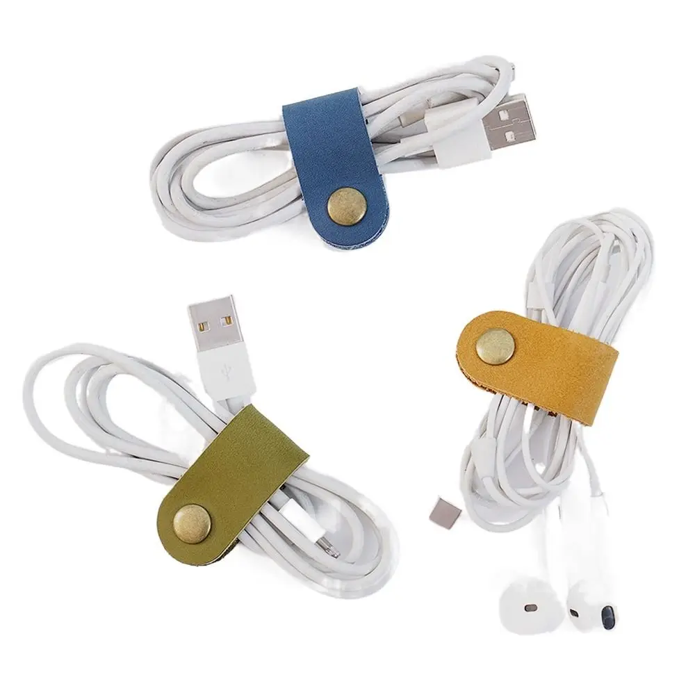 Cute Leather Cable Winder Mini Cord Organizer Cord Organizer Cable Management Cable