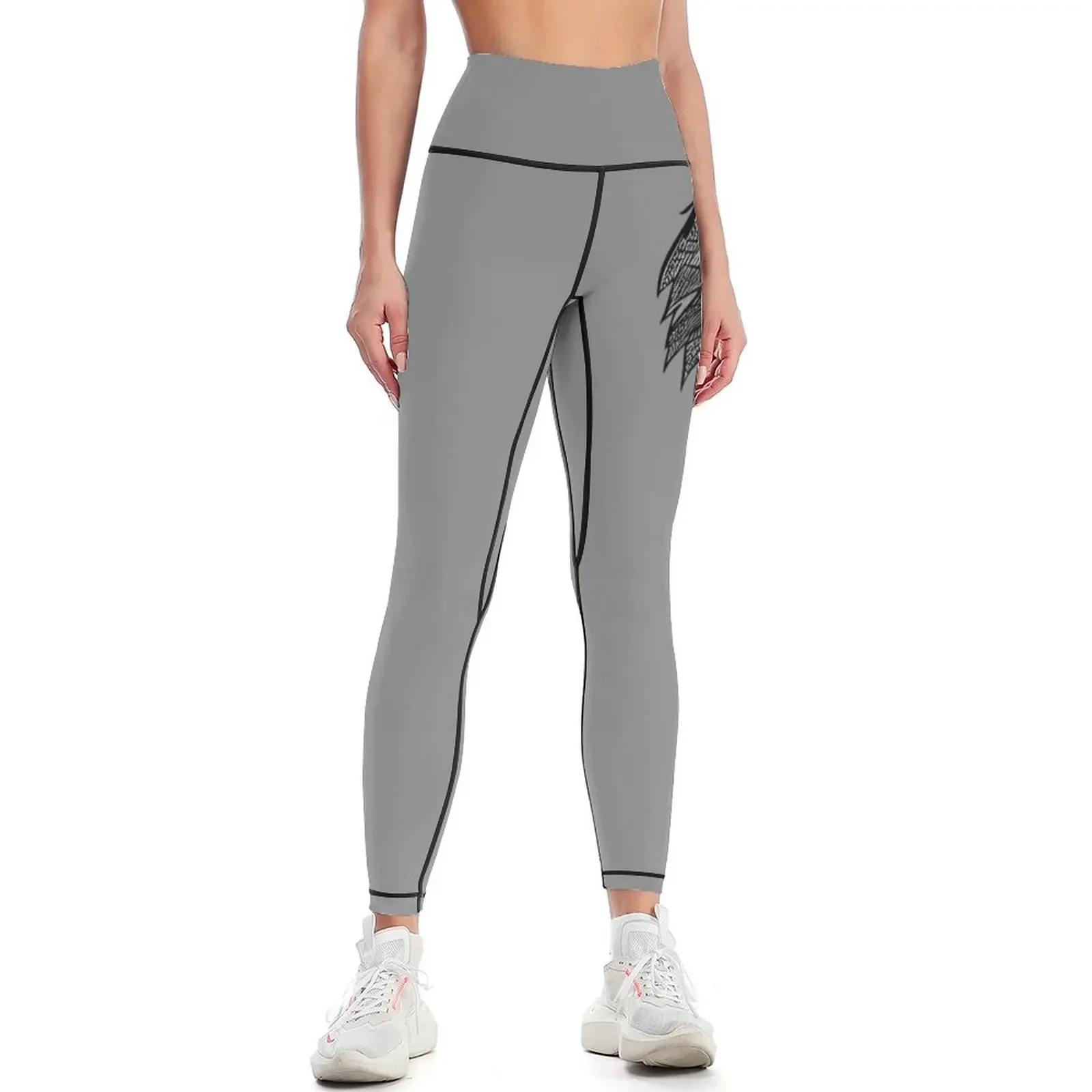 

Geometric Wolf - Linear Style Leggings Women's trousers leggins push up woman Women's pants gym top Womens Leggings