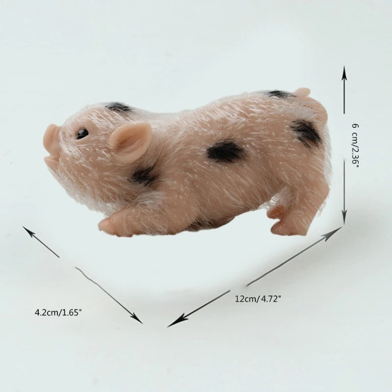 ตุ๊กตาหมูซิลิโคนขนาดเล็กขนาดกะทัดรัดและสนุกสนานเหมาะสำหรับนักเดินทางผู้ใหญ่ตกแต่งบ้านโต๊ะแบบจำลองความเครียด