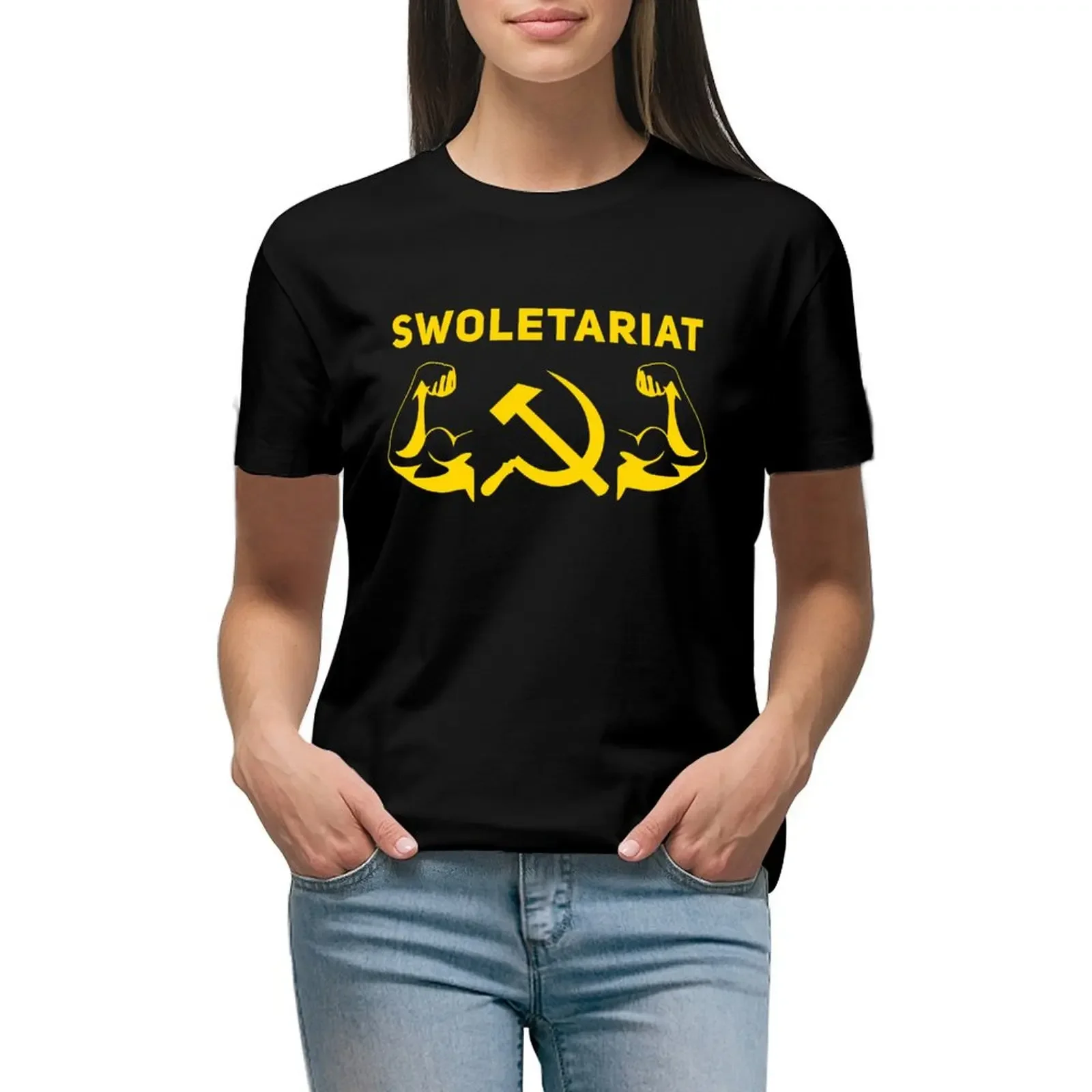 Swoletariat Brocialist T-Shirt oversized customs quick drying plain t shirts for Women