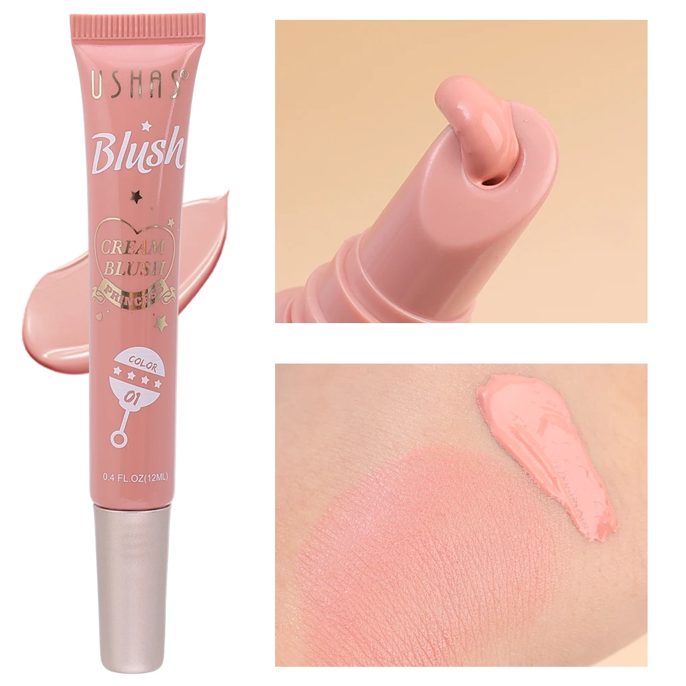 Liquid Blush Stick Eye Shadow Lip Cheek Dual Use Matte Blusher idratante setoso Smooth Long-lasting Blush Cream cosmetici per il viso