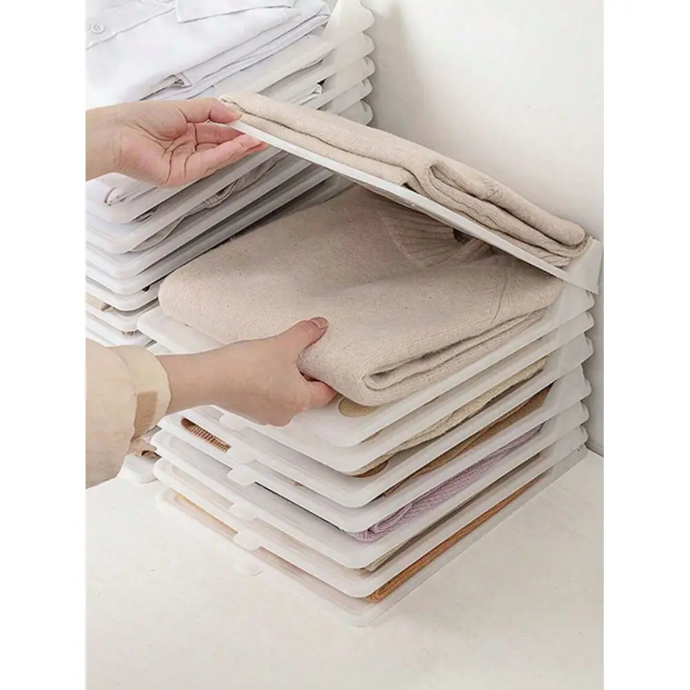 Clothes Folding Board, Plastic Wardrobe Storage Box, Organizer Rack, Suitable For Wardrobe Organization, Wardrobe Storage, Home