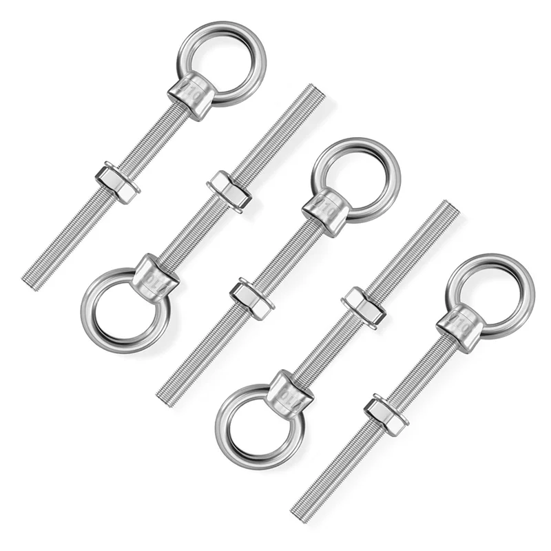 A11I Stainless Steel Welded Extension Bolts Mechanical Eye Bolts Swing Basket Suspension