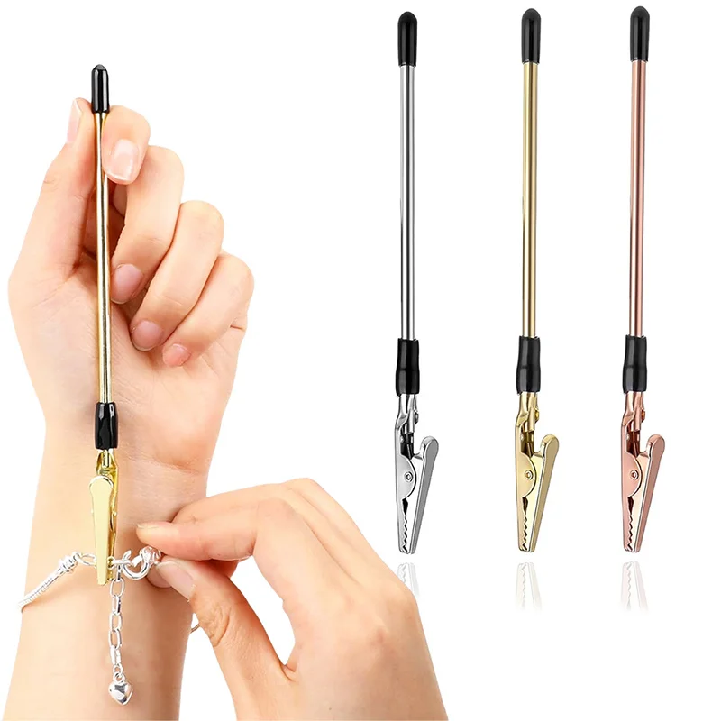 Adjustment Bracelet Tool Partner Jewelry Helper Fastening Aid Quickly Unfasten Hooking Equipment Pliers Clasps Ties Zipper Craft