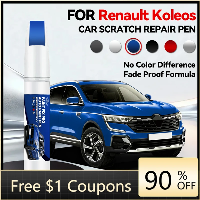 

Автомобильные аксессуары для Renault Koleos 2007-2025 X84 HFM: Карандаш для ремонта краски, средство для удаления царапин, DIY аксессуары для авто, черный