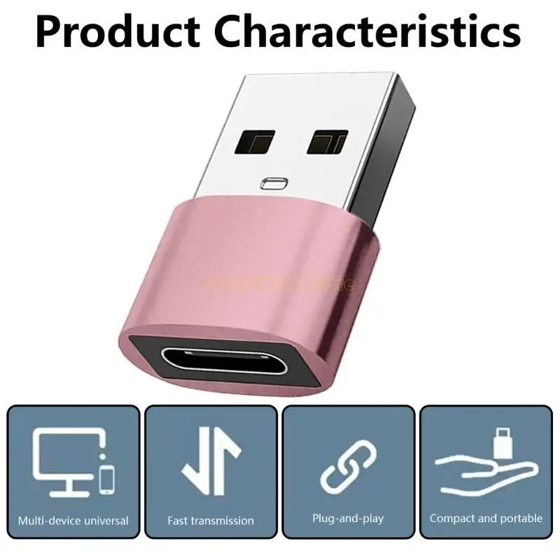F62C 1PC USB Тип C Женский до USB2.0 Мужские адаптеры типа C Зарядка шнур USB2.0 Мужское зарядное устройство OTG Адаптеры