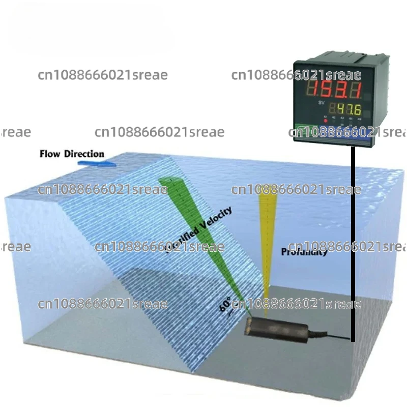 

BOY-WF06-F High Precision Submerged Doppler Ultrasonic Open Channel Flowmeter For River Lake Deep Well Flow 0.021m/s~6.00m/s
