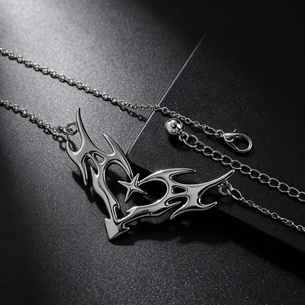Gothic Heart Flame Waist Chain Y2K Aesthetic Body Jewelry For Women Adjustable Silver Tone Belly Chain For Festival Rave Outfit view 4