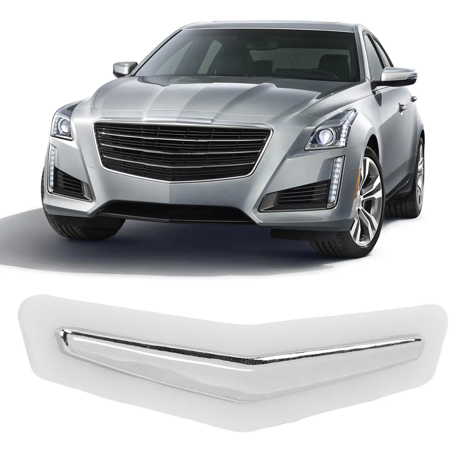 شارة داخلية للسيارة للمقعد الخلفي، بديلة لتزيين شكل موجة كريست لكاديلاك #3