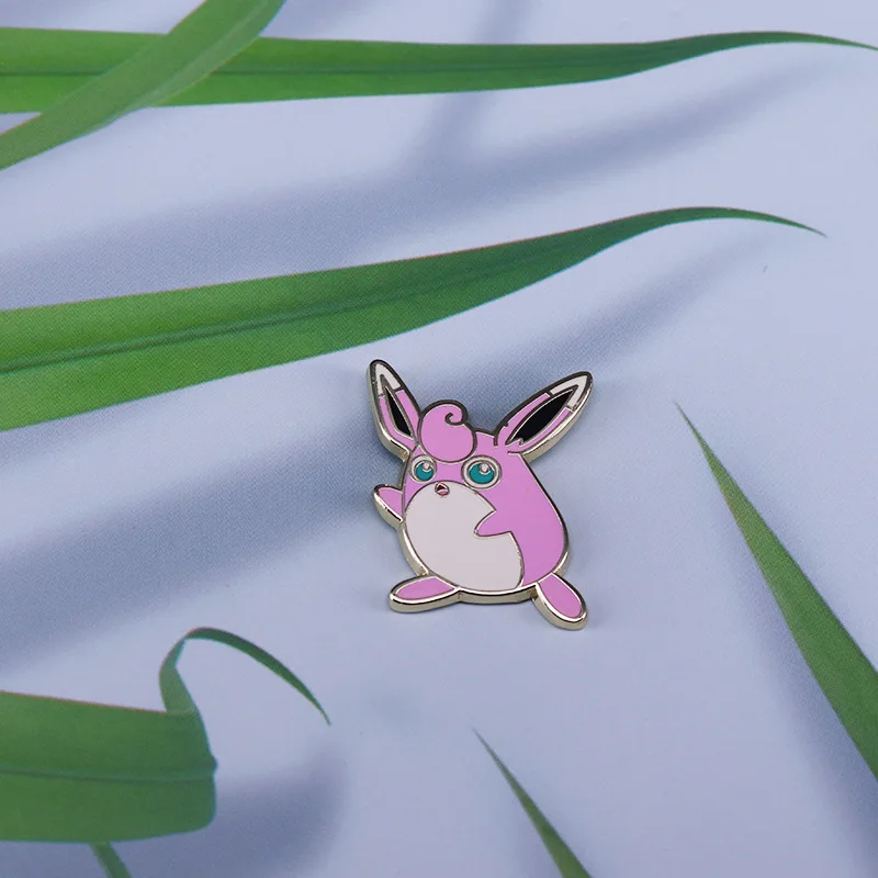 Kawaii Wigglytuff Hard Enamel Pins Collect Pokemon Anime Movies Cartoon Brooch Backpack Hat Bag Collar Lapel Badges