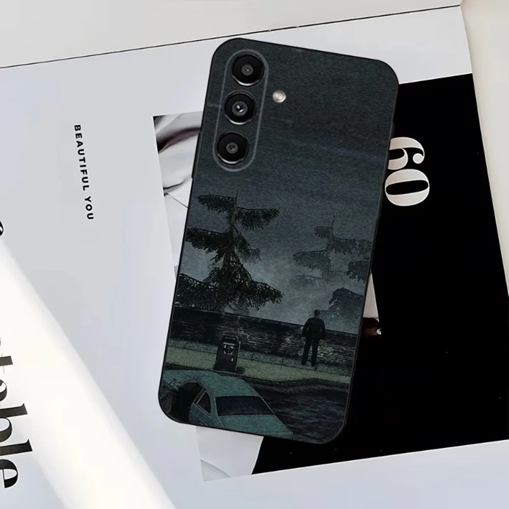 Horror S-Silent H-Hill  Phone Case For Samsung S25,S24,S23,S22,S21,S20,S10,Ultra,Plus,Lite,FE,Soft Silicone Black Cover