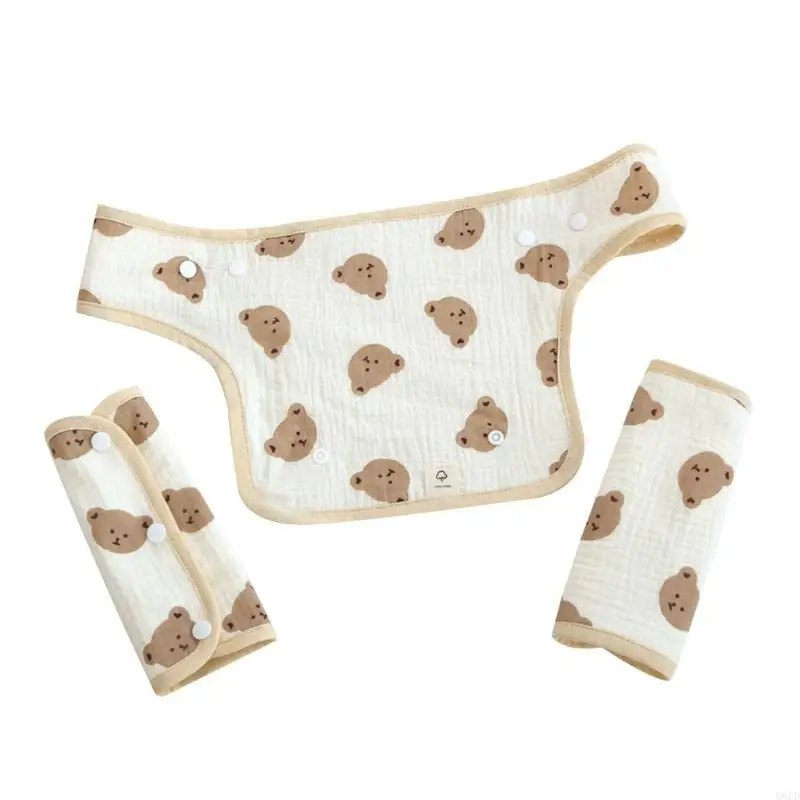 مرايل أطفال ناعمة وذات قدرة على الامتصاص للأولاد والبنات مرايل لعاب الأطفال باندانا #1