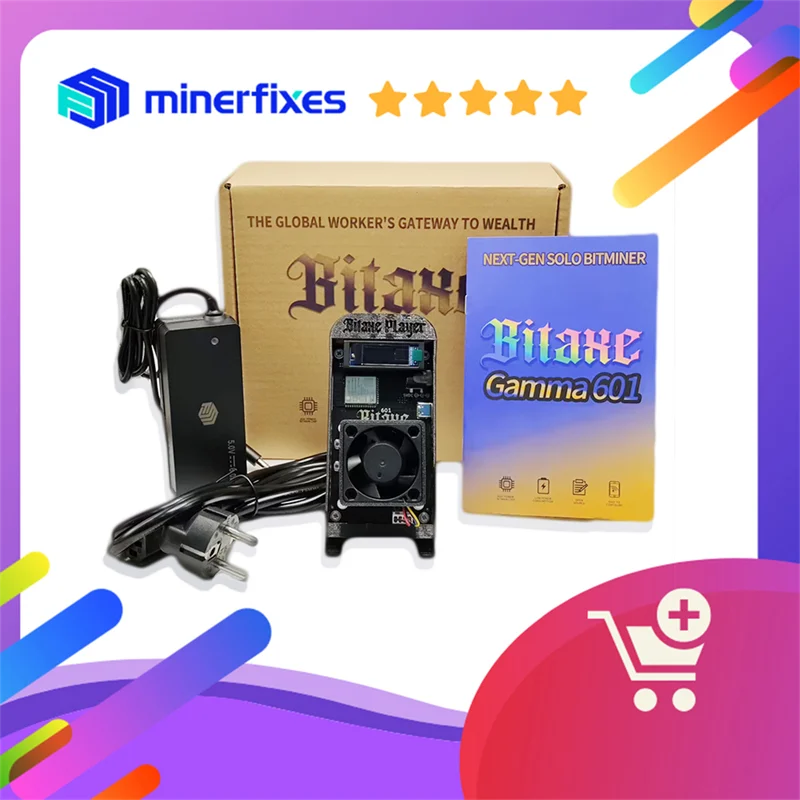 Factory Black Bitaxe 601 Gamma 1.2TH/S S21 Solo Bitcoin Miners مع PSU للاستخدام المنزلي BTC Miners Crypto #1