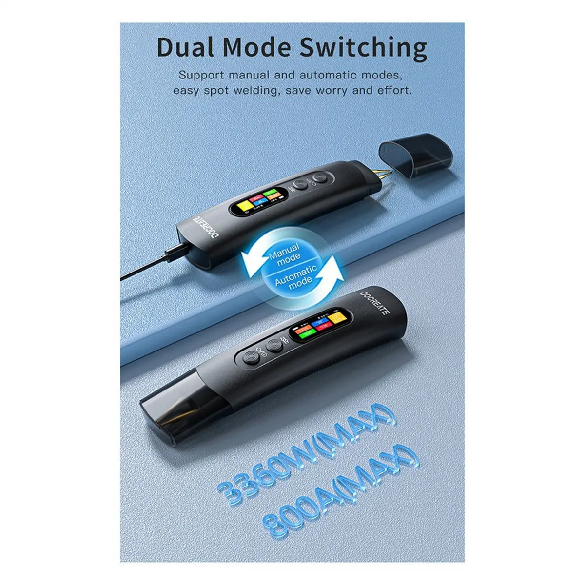 

A73P 99-слойные сварочные шестерни Ручной аппарат для точечной сварки Регулируемый портативный цифровой дисплей Мини-аппарат для точечной сварки