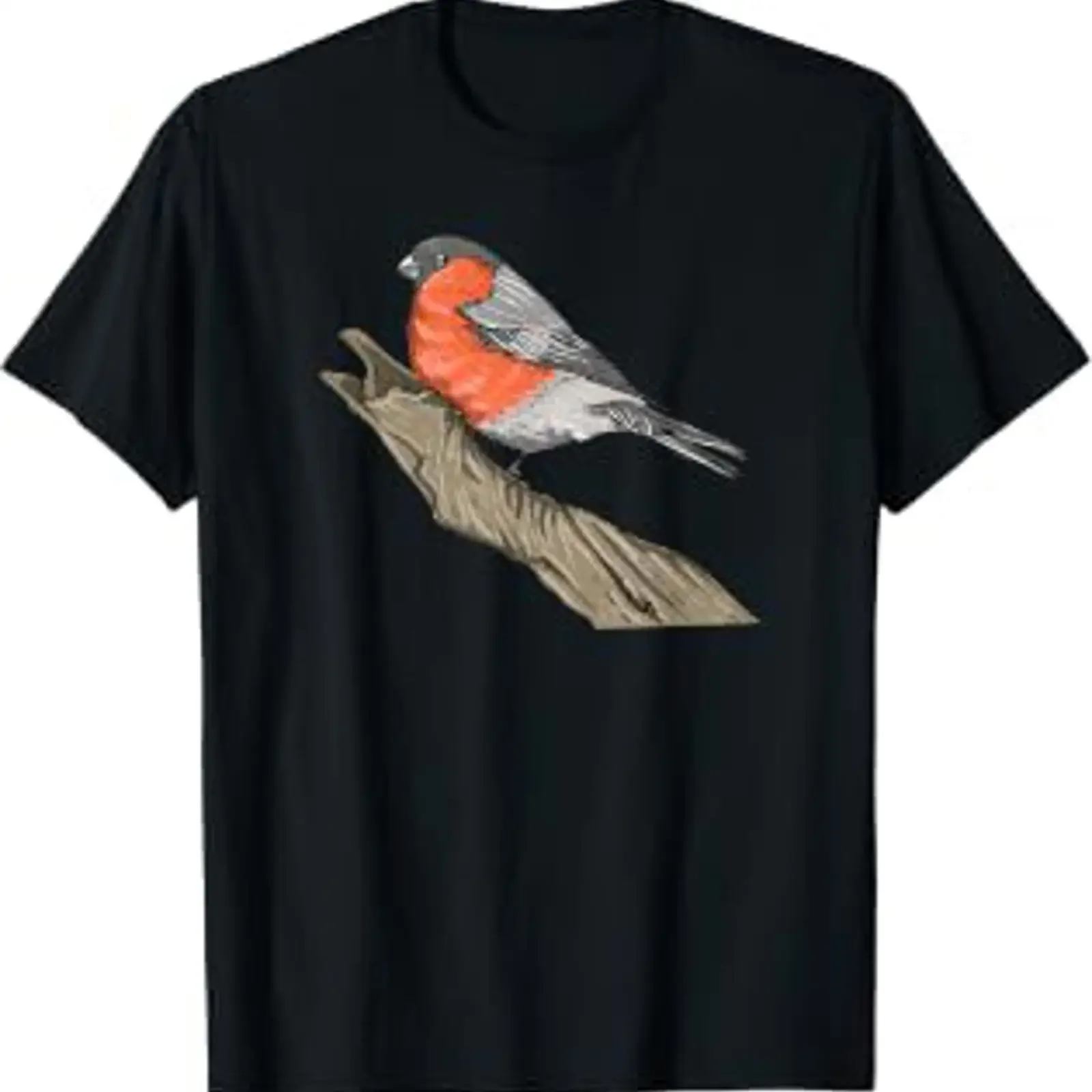 Gimpel I Dompfaff Moitv for Ornithologist T Shirt black vintage Washed Versatile fashion Comfortable Breathable Soft