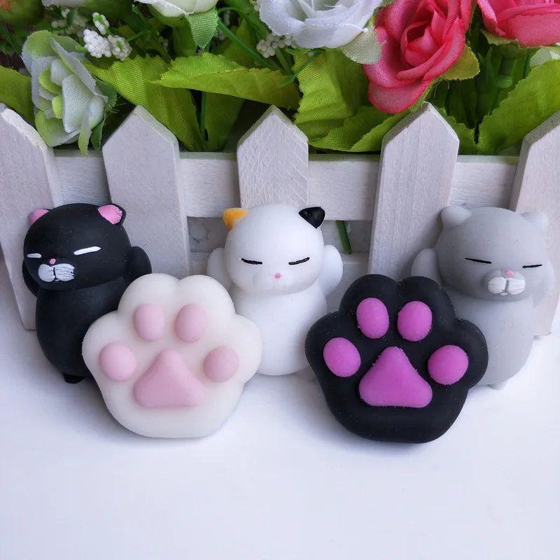 Antistress Mochi Squishy Animal Dolls Stress Relief Toys Mochi Squeeze Cute Mini Animals Cat Kawaii Decompression Children Toy