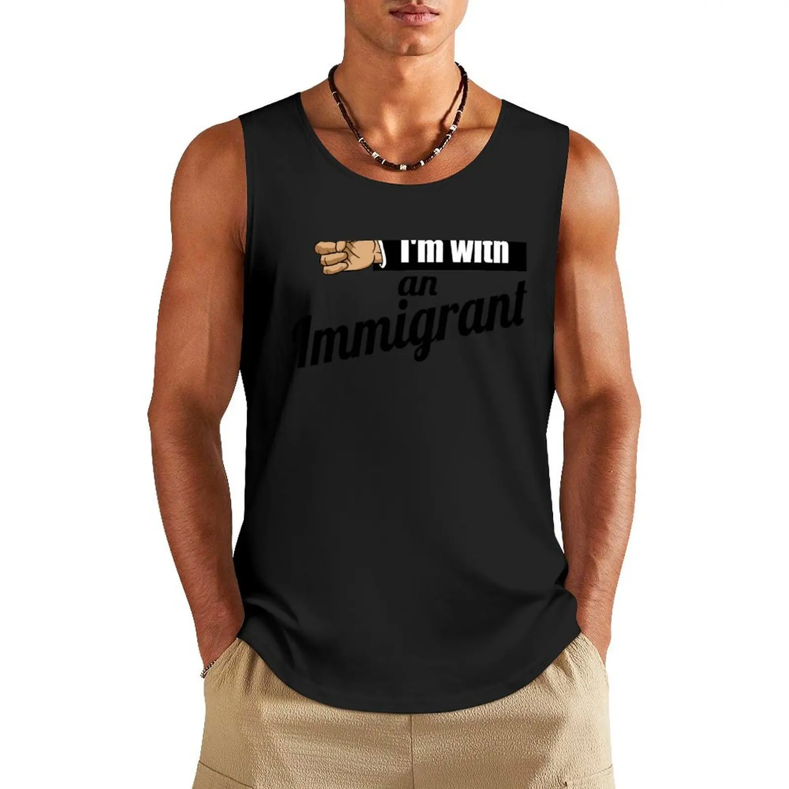 

Immigrant Tank Top gym clothing bodybuilding basketball clothing Men's clothes luxury style