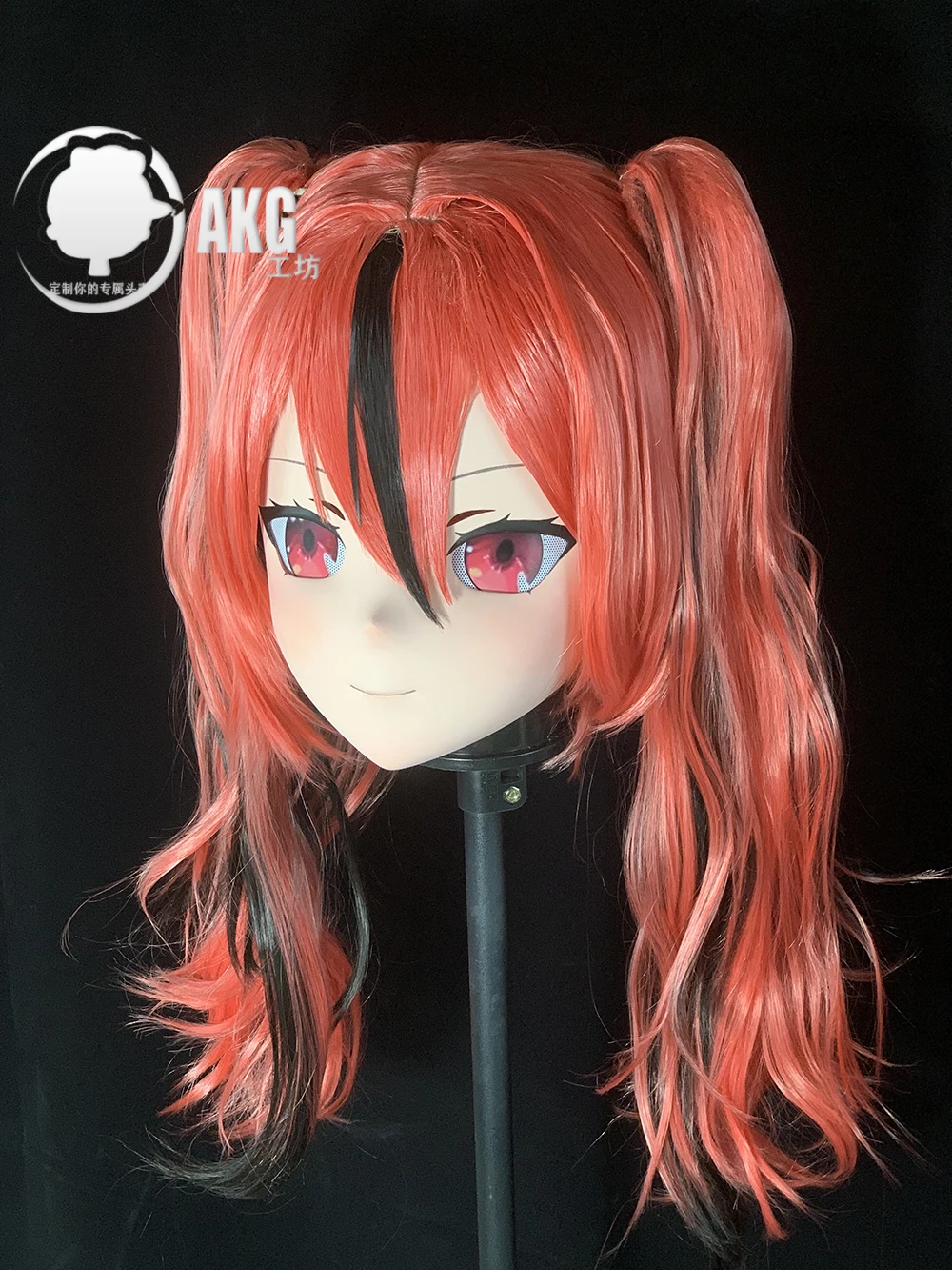 (AL58) Customize Character Crossdress Female/Girl Resin Half/ Full Head With Lock Cosplay Japanese Anime Game Role Kigurumi Mask