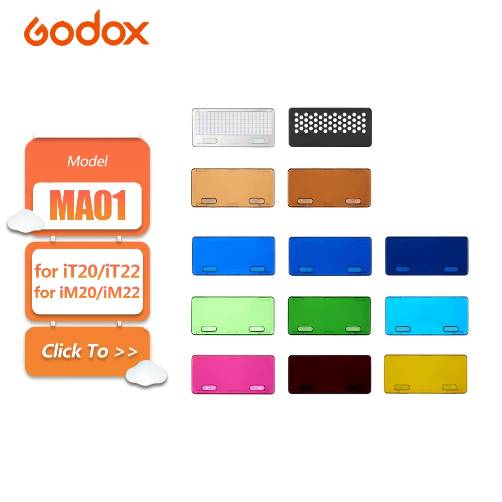 Godox MA01 Magnetic Attachment Kit for iT20 iT22 iM20 & iM22 for Select Godox Mini On-Camera Flashes Accessories