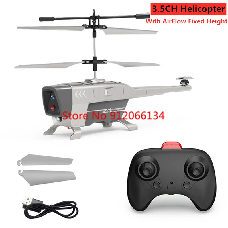 3.5CH Obstacle Avoidance Helicopter With Airflow Fixed Height Beginner Player Drone Hovering Plane RTF Boy Kid Toys Gifts