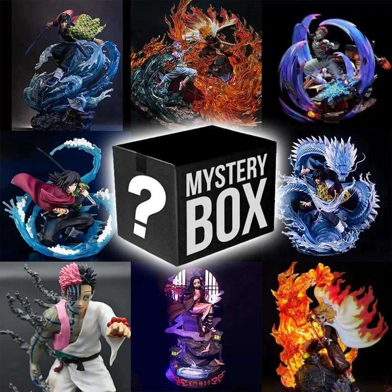 Demon Slayer Figuur Mystery Box Kimetsu Yaiba Anime Beste Cadeau Voor Animer Figuur Lucky Box