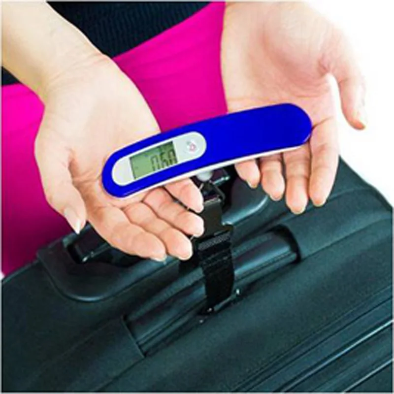 50kg Digital Hanging Luggage scale Hand Held Belt Scale Travel bag Suitcase weight check