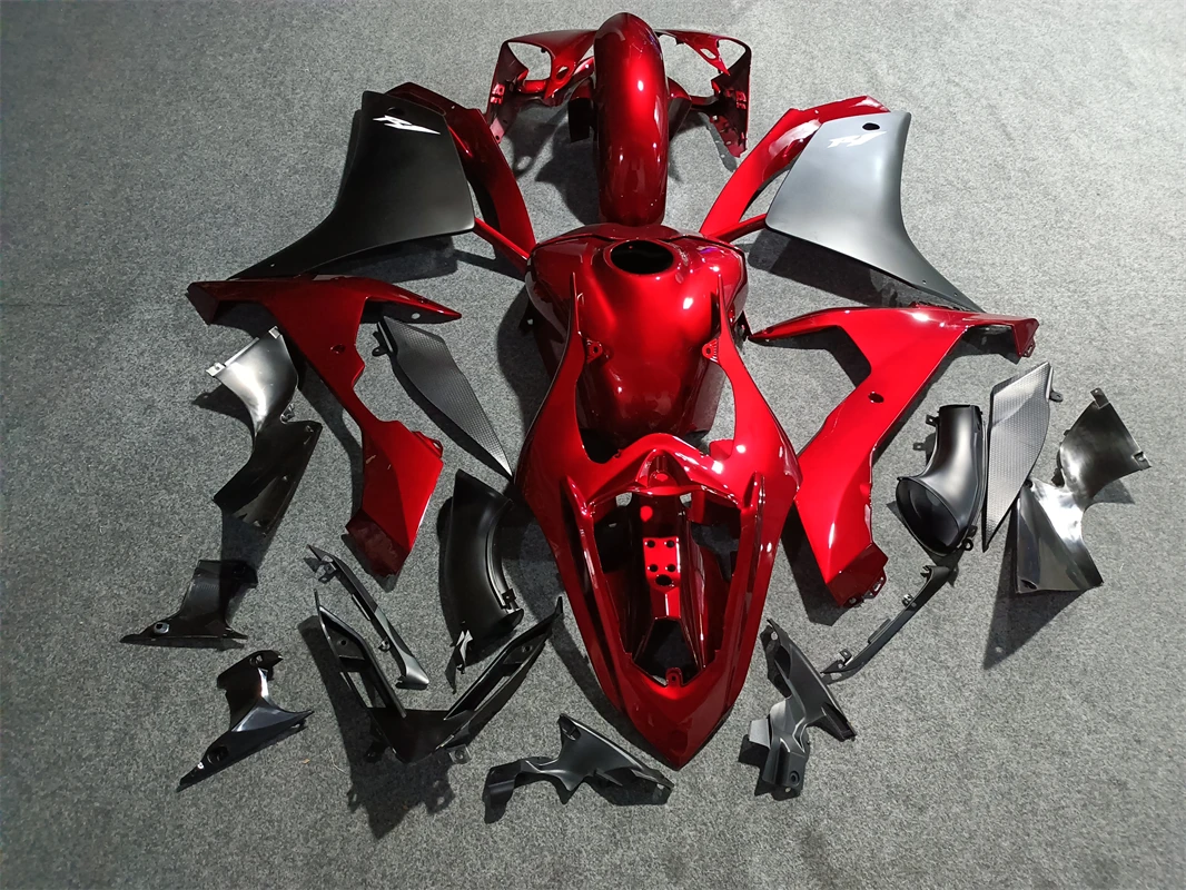 Injection Mold New ABS Fairings Kit Fit for YAMAHA YZF-R1 2007 2008 07 08 R1 Bodywork Set Red black