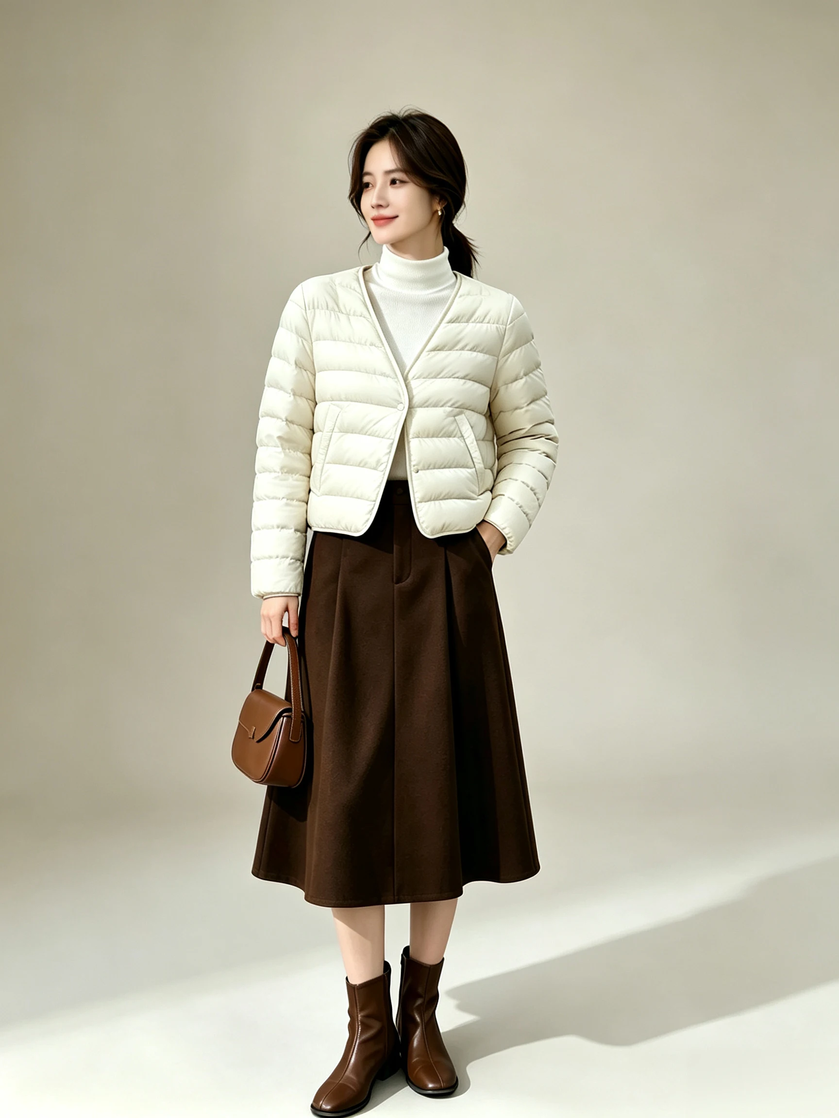 Winter High Quality V-neck Down Jacket Women White Duck Down Single-breasted Outwears Female Warm Thick Short Parker Down Jacket