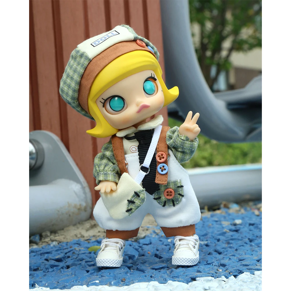 Cool Ob11 Doll Mechanical repairman clothing Hoodies Coat Dolls Overall Accessories For Obitsu11, Molly, Gsc, Ymy Body, 1/12bjd