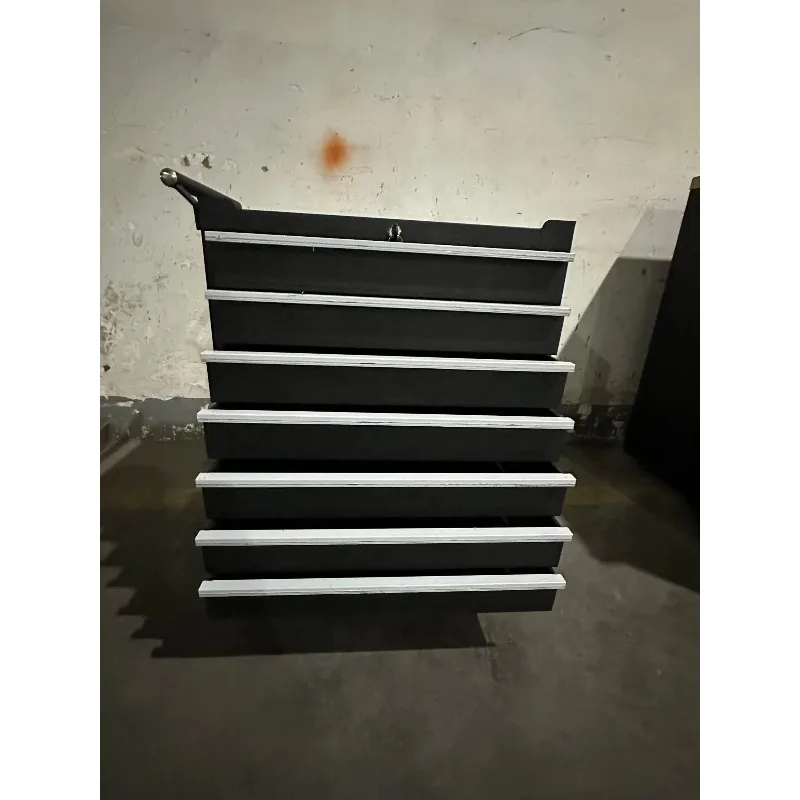 Factory 7 Drawer Heavy Duty Rolling Toolbox Lockable Steel Tool Cart with Wheels for Garage Workshop Warehouse