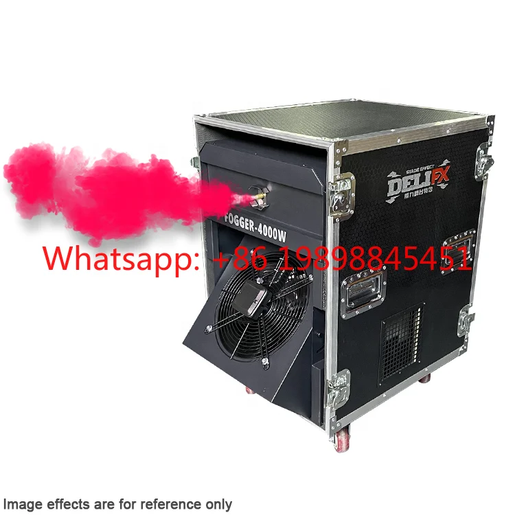 High Power 4000W Smoke Jet Machine, Indoor & Outdoor Use, Strong Smoke Effect, DMX Control for Concert Show Events