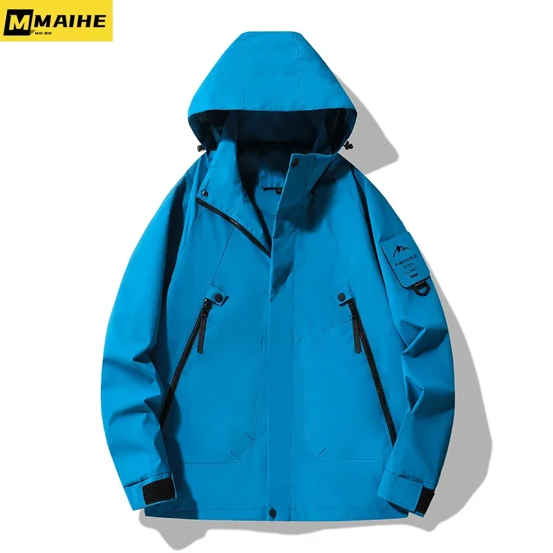 Gorpcore Jacket Waterproof Multi-pocket Hooded Windbreaker For Men And Women New Spring Street Fashion Camping Sport Zipper Coat