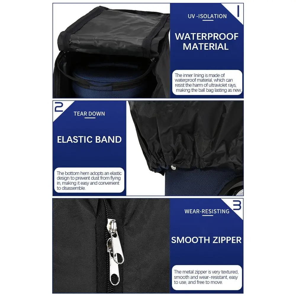 

Пылезащитная сумка для гольфа Защитный чехол Защита от солнца Водонепроницаемая сумка для гольф-кара Прочный чехол с резинкой