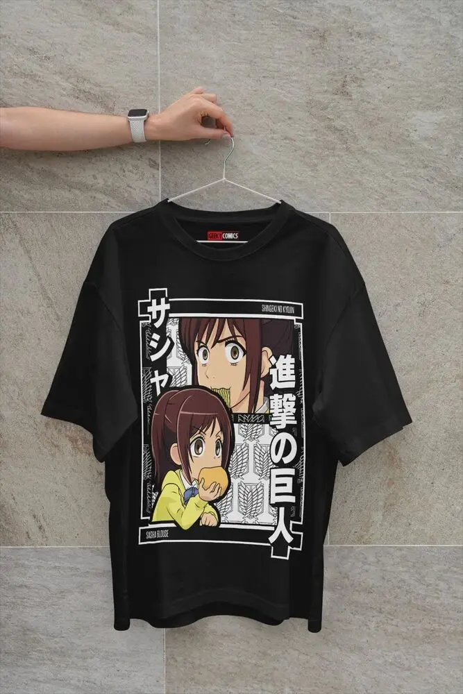 Anime Ataque aos Titãs Fã Vestuário Camisa, Blusa Sasha