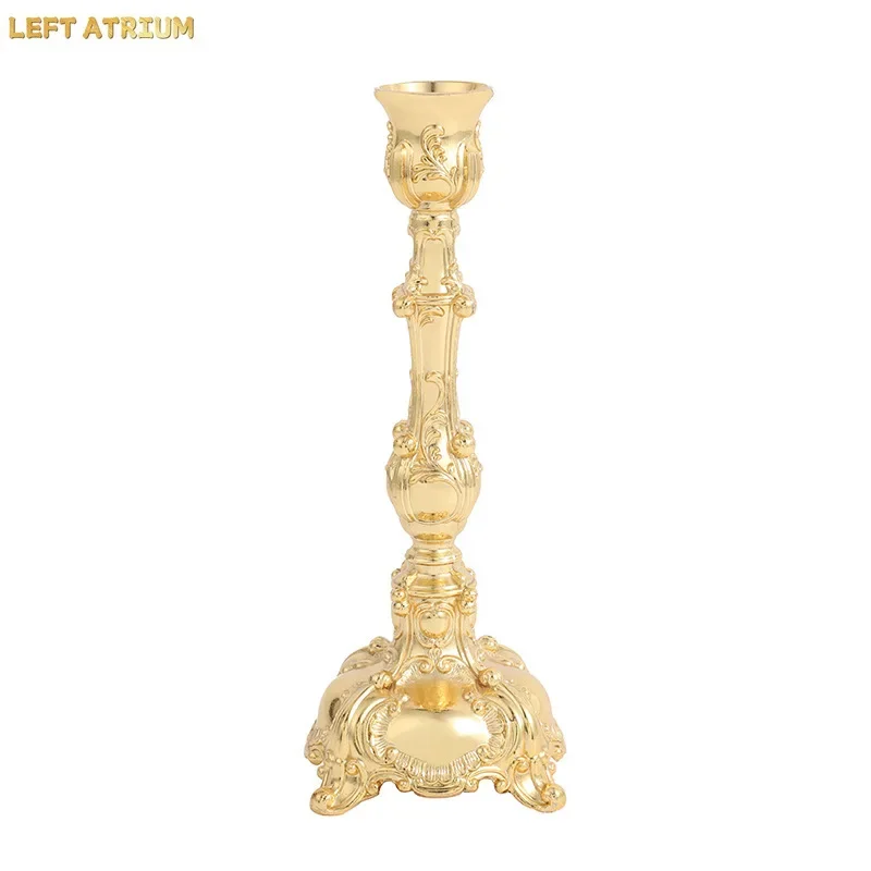 2pcs-european-retro-zinc-alloy-candle-holder-ornament-hotel-home-handicraft-candle-holder